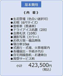 愛染院会館の基本費用